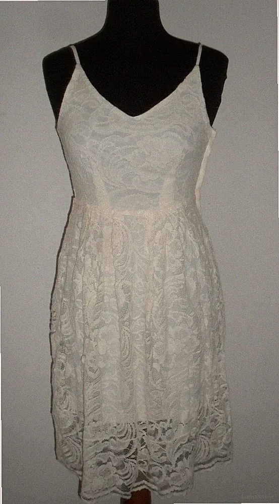 Kleid Dress H&M Gr. 38 EUR 42 ITA SPITZE SPITZE STRETCH