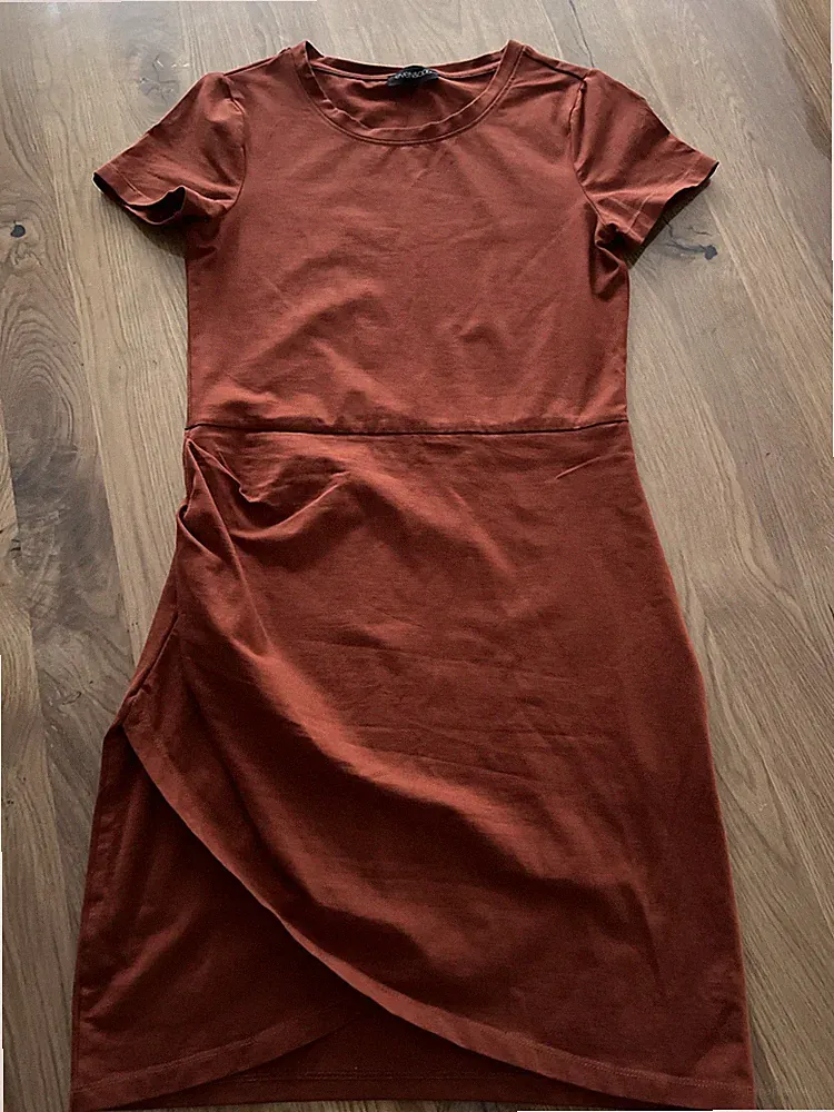 Kleid Etuikleid braun kurz elegant sexy Sommerkleid leicht M 38 enganliegend