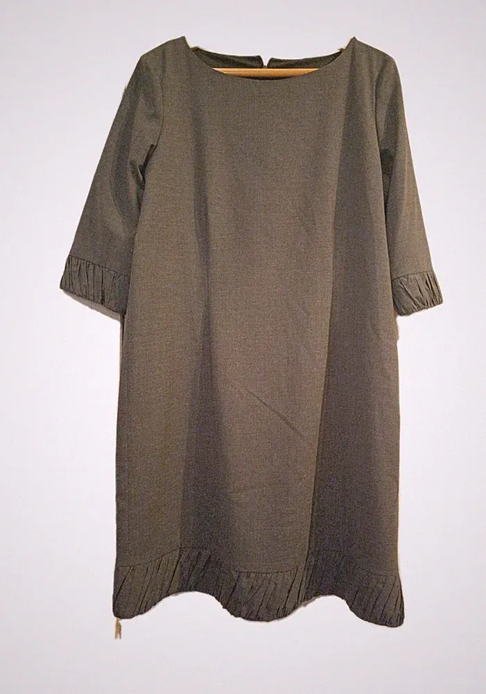 Kleid Etuikleid Businesskleid elegant Damen 44/XL grau