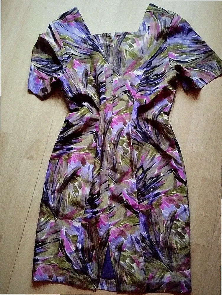 Kleid,Etuikleid,Handarbeit,DIY,bunt,Einzelstück,exclusiv,fröhlich,edel,mega,toll