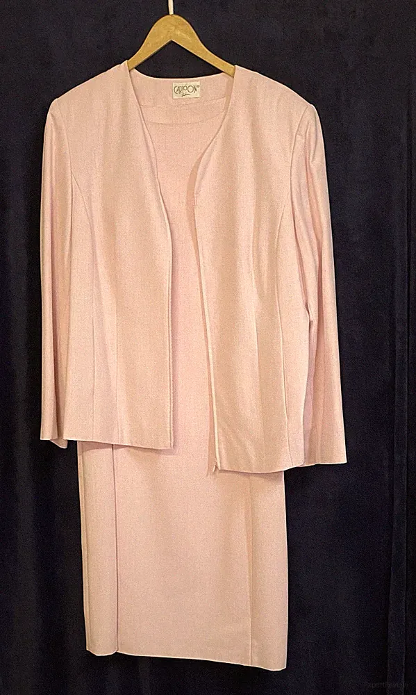 Kleid/Etuikleid mit Jacke rosa Größe 44