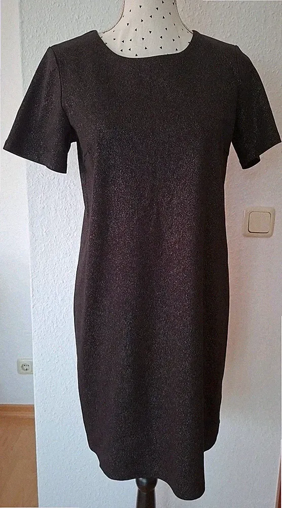 Kleid Etuikleid Schwarz Mit Silber Damen ESMARA 36/38