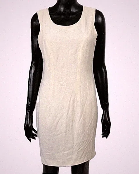 Kleid GAI Mattiolo Damen Größe 46 Etuikleid Beige Elegant Zeremonie Abend