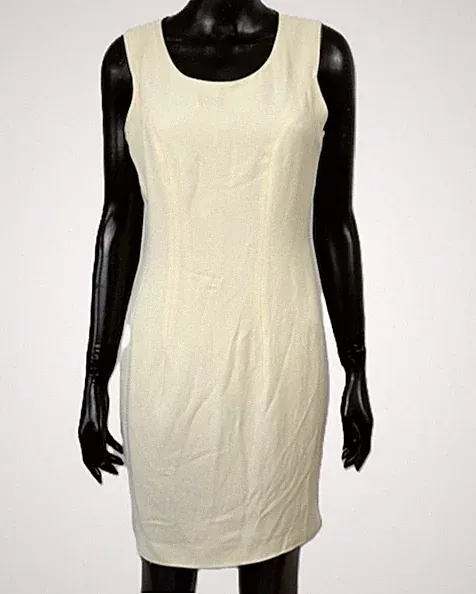 Kleid GAI Mattiolo Damen Größe 46 Etuikleid Beige Elegant Zeremonie Abend