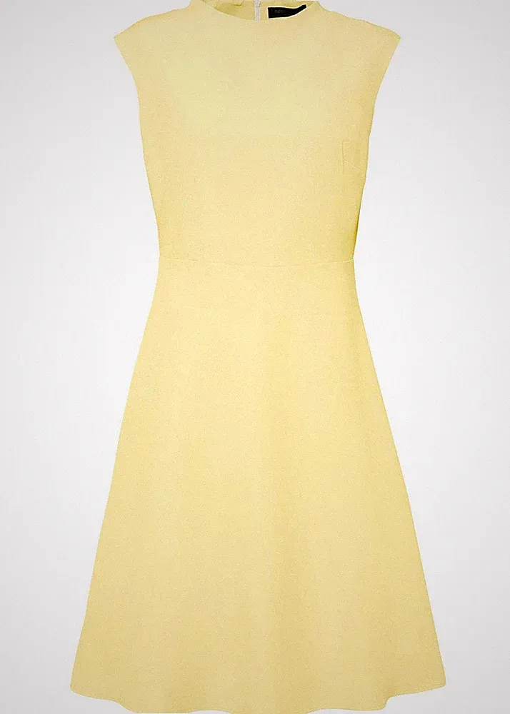 Kleid Gr. 40 Hellgelb Damen Etuikleid Partykleid Abendkleid Carmen-Kleid Neu*