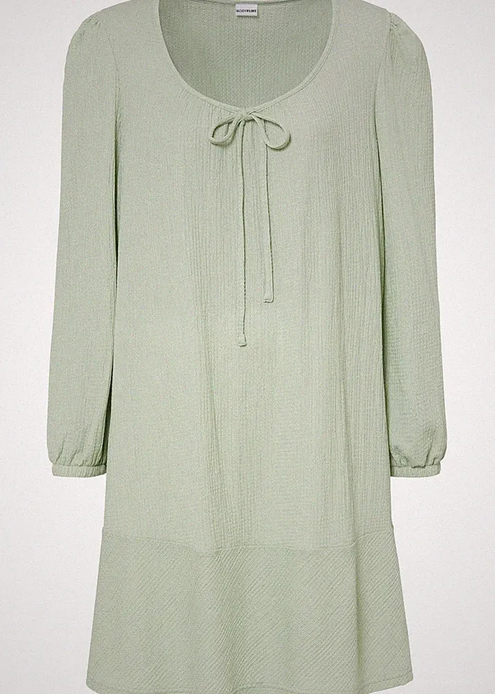 Kleid in A-Linie regular Gr 48/50 Hellschilf Mini Freizeitkleid Casualkleid Neu*