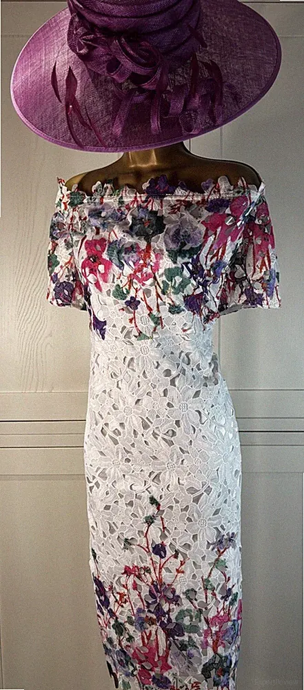 Kleid Kaleidoscope UK 18 Mehrfarbig Hochzeit Mutter Braut Bräutigam Gast Rennen