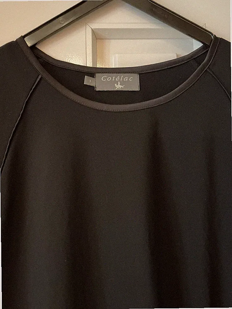 Kleid Kurzarm Schwarz COTÉLAC GRÖSSE Gr. M
