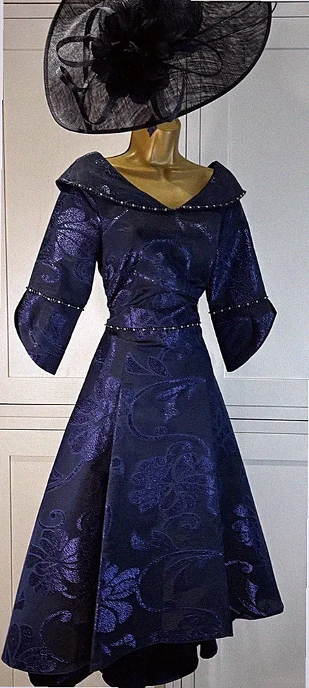 Kleid Lizabella UK 10 dunkelblau Hochzeit Mutter Braut Gast Rennen Party Anlass