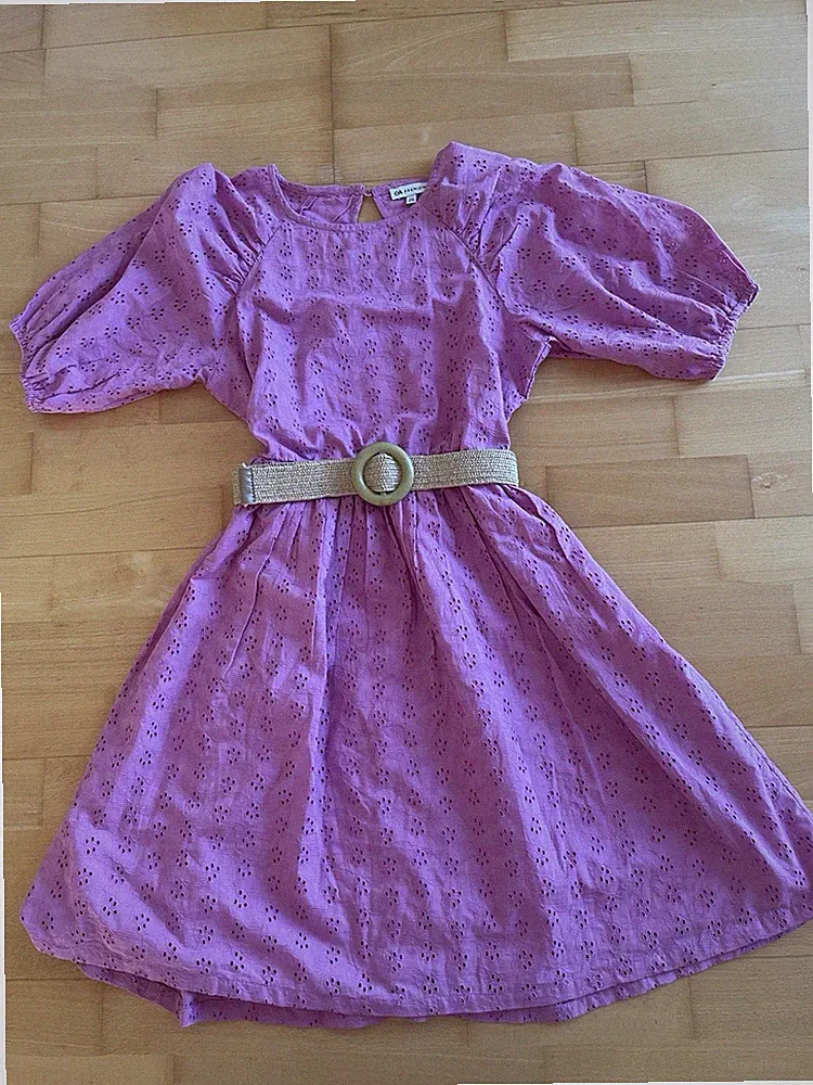 Kleid Mädchen, Rosa, NEU ohne Etikett, H&M, 146