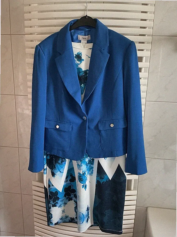 Kleid mit Blazer - Jacke neu Heine Gr. 42/Kleid neuwertig Thomas Rath Gr. 44