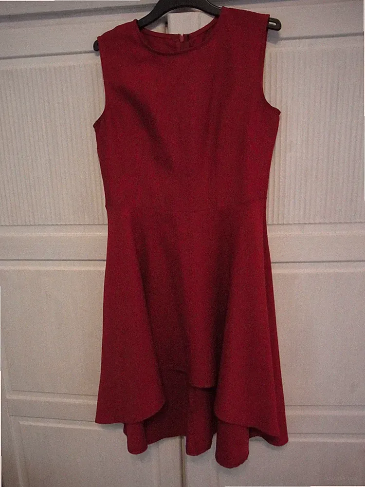 Kleid S weinrot Sommerkleid 2 schon XS 158 164 32 34