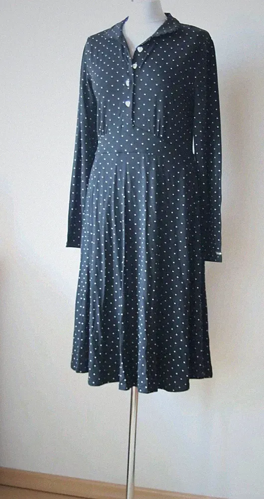 Kleid 🤍🤍 Schwarz Weiss Mademoiselle Yeye Rockabella Gr.L zuckersüss Neu