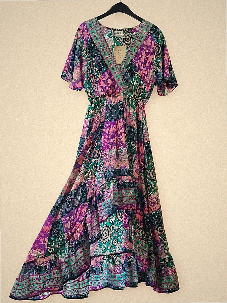 Seiden-Hochzeitsgastkleid