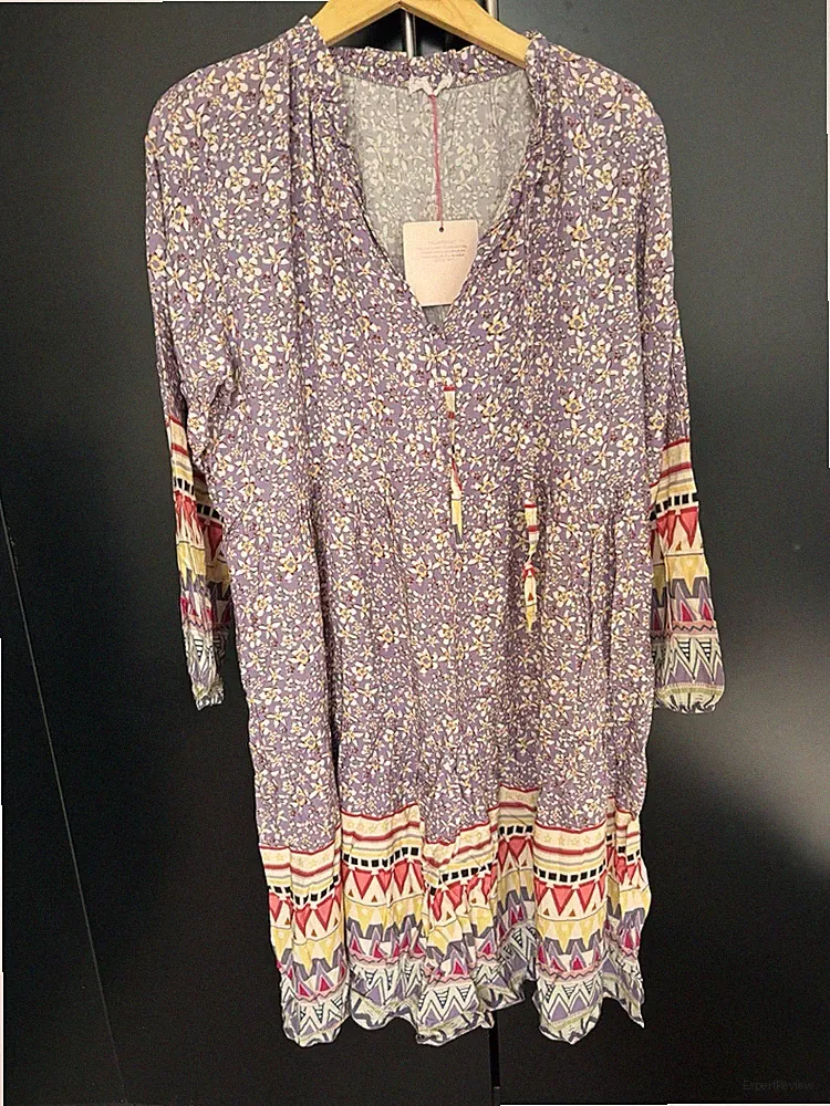Kleid Sommerkleid 100% Viskose S M L Neu Mit Etikett