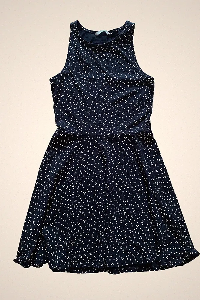 Kleid Sommerkleid C&A Clockhouse Stretch gepunktet Gr. M 38 Damen