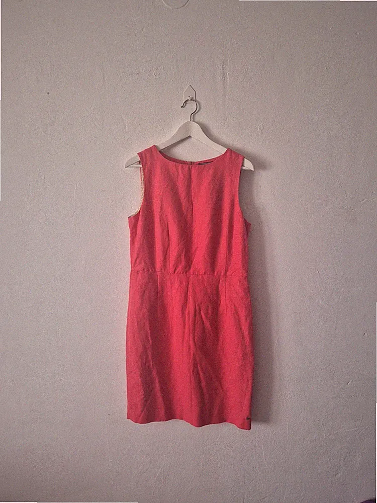 Kleid Tommy Hilfiger 10 rosa pink Etuikleid für Damen kaum getragen Markenkleid
