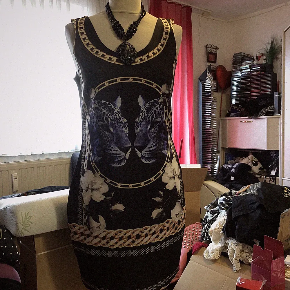 Kleid Vero Moda Kleid für Damen Gr. 38 M Tiger Etuikleid Dress Neu Leo