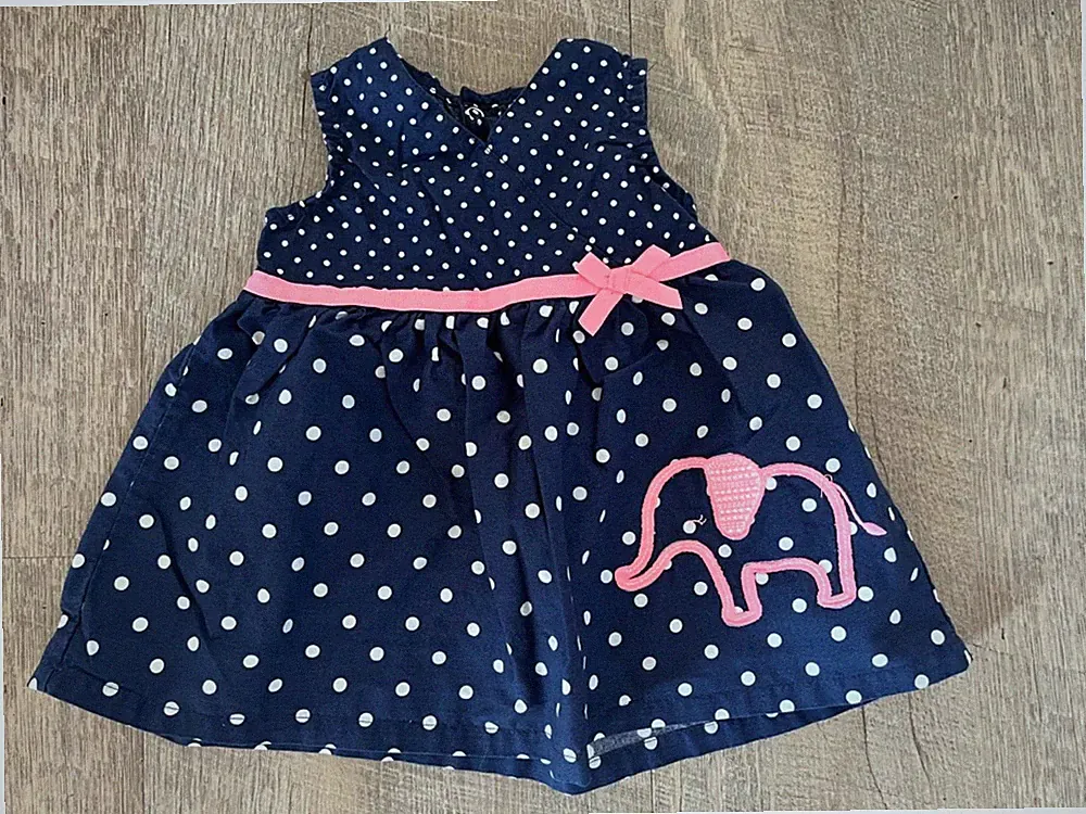 Kleid von carter´s * Gr. 62 * blau - gepunktet