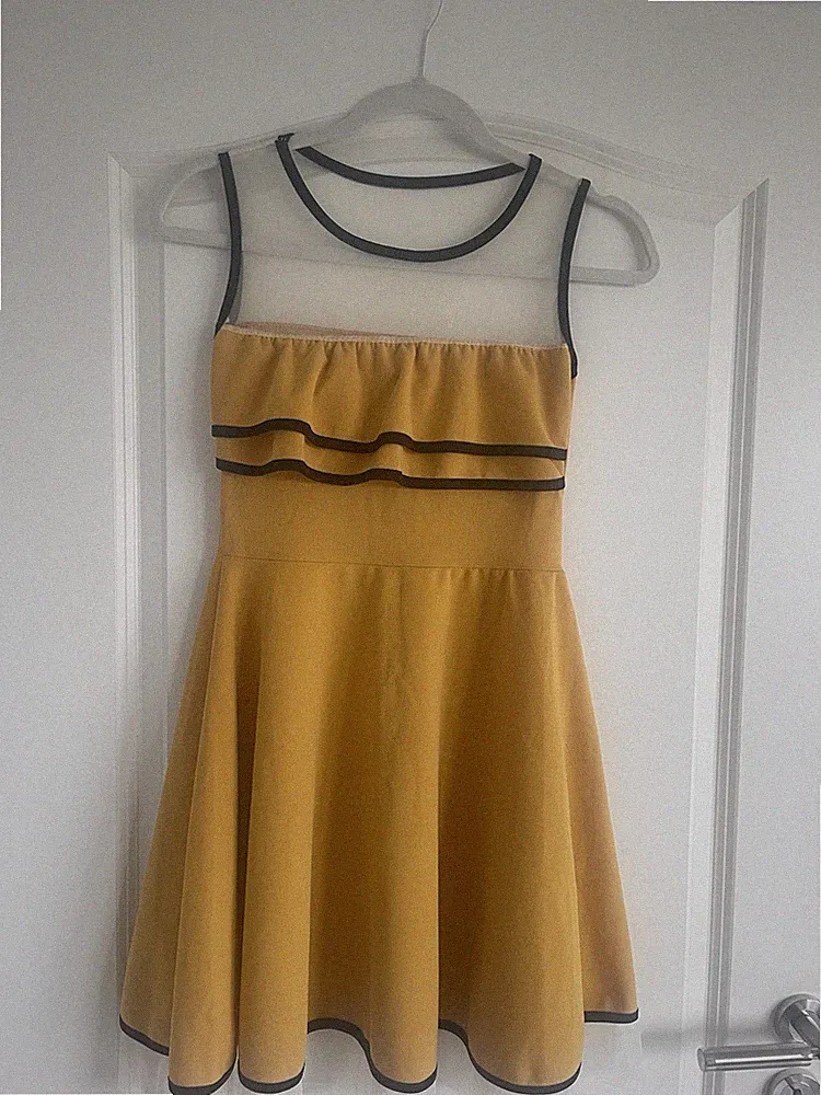Kleider Sommer Elegant Mädchen Ärmellose Kleid Gr 134 Gelb