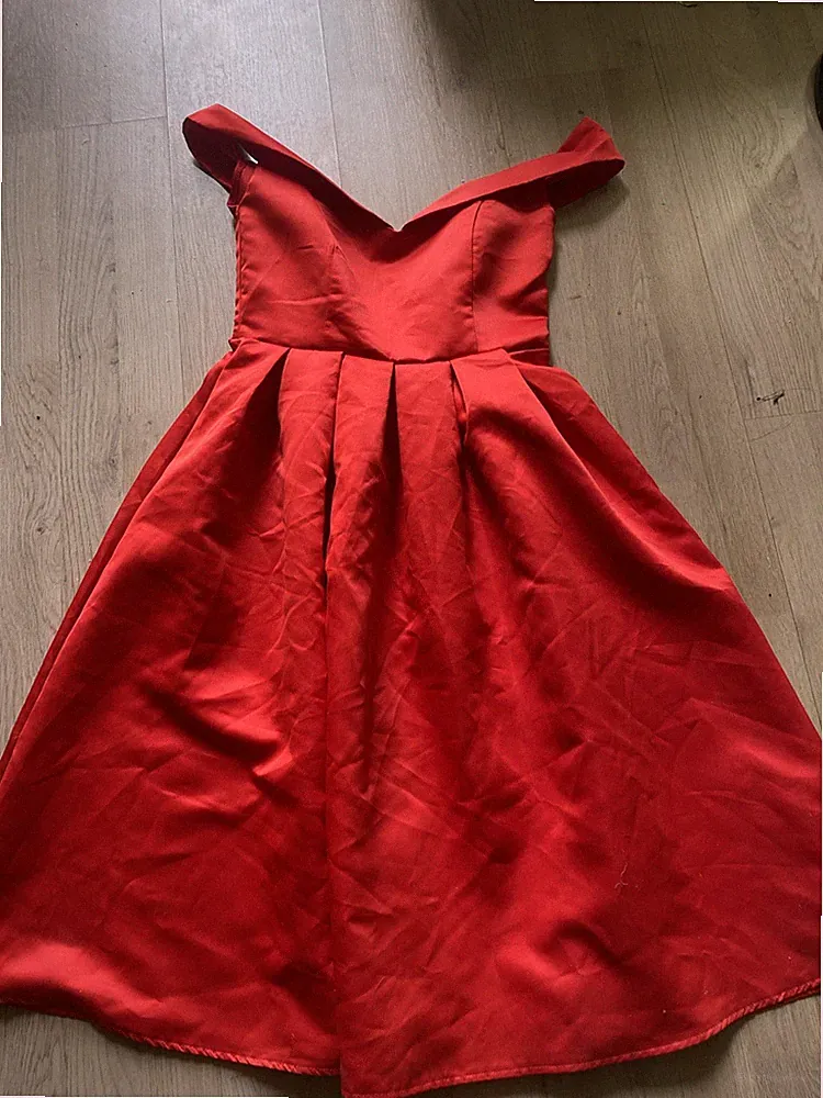 Kurzes Rotes Abendkleid Schulterfrei