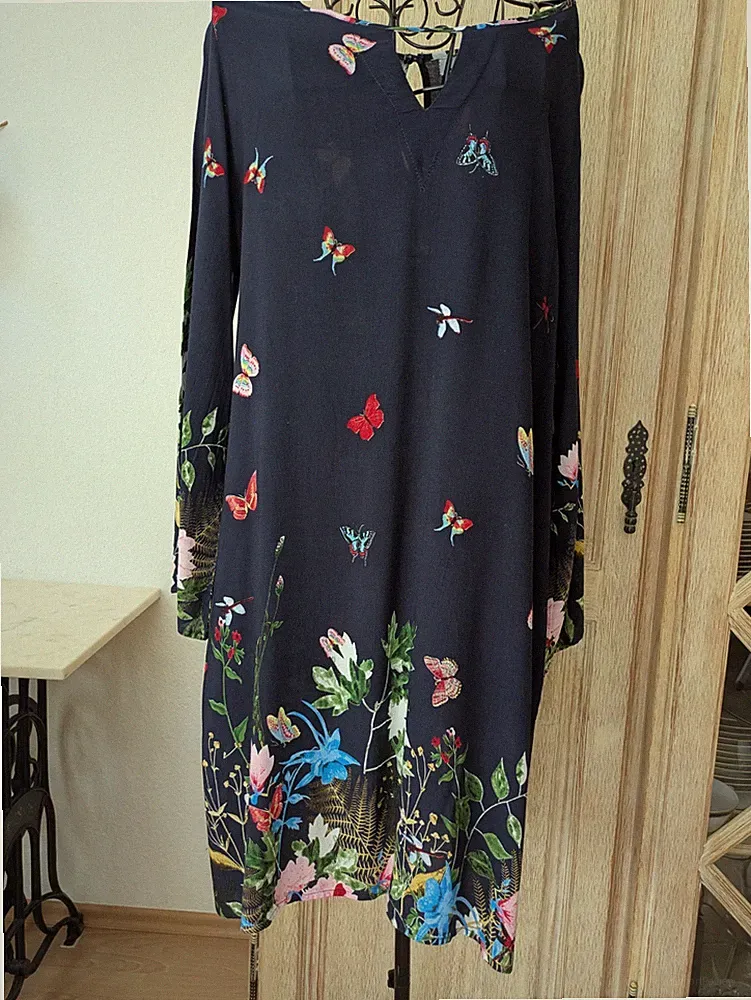 L.B.C. Hübsche Luftiger Sommer Kleid Gr L