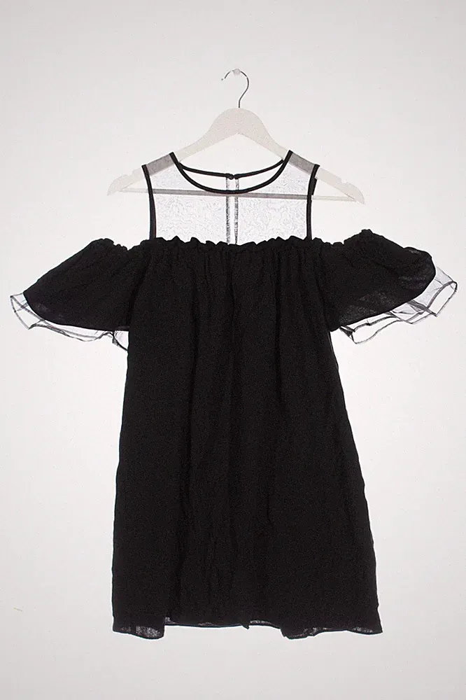 L&L A-Linien Kleid Damen Kleid Gr. DE 36 schwarz Casual-Look