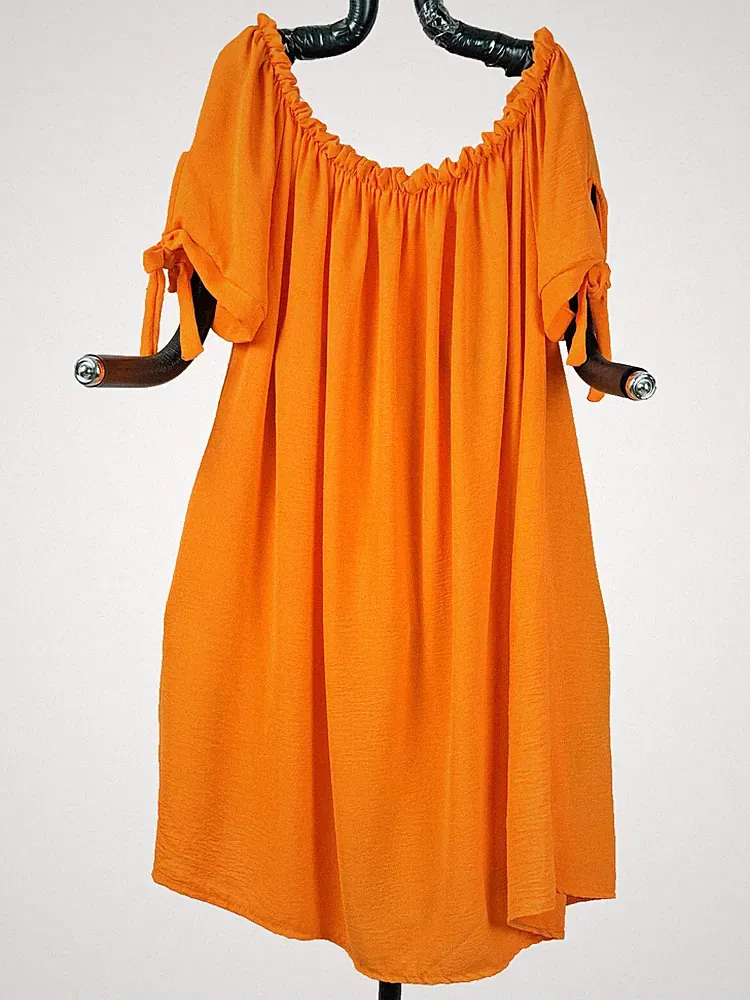 LaBass Viskose KLEID / TUNIKA CARMEN ORANGE EG 44 - 56