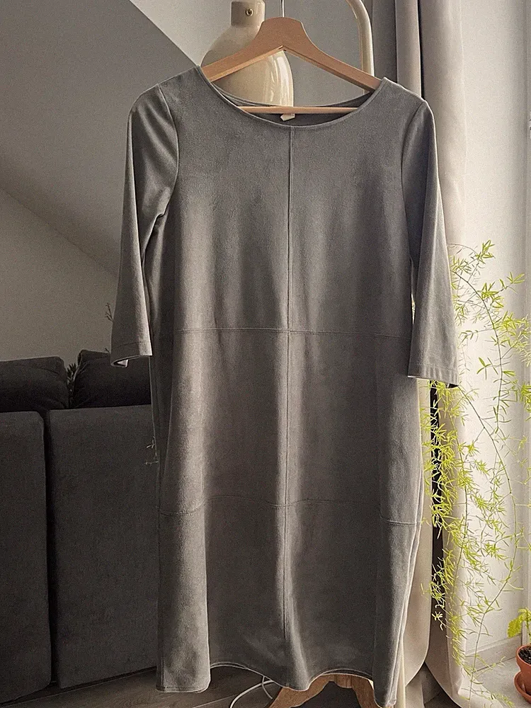 Lässig-schickes Kleid in Veloursoptik von Esprit