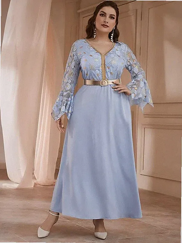 Langes Abendkleid Übergröße Elegant Kleid Party & Hochzeit Cocktail