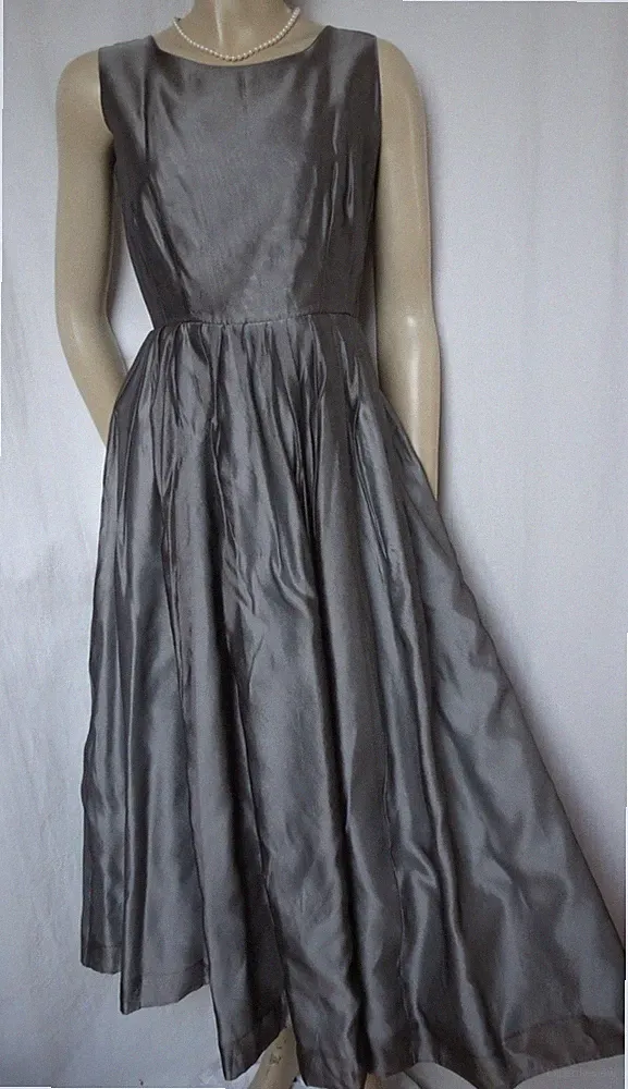Grau Cocktailkleid