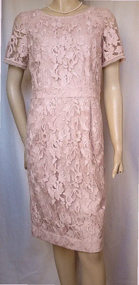 Laura Ashley Kleid 36 rosa Hochzeit Spitze Sommer Party rose neu festlich