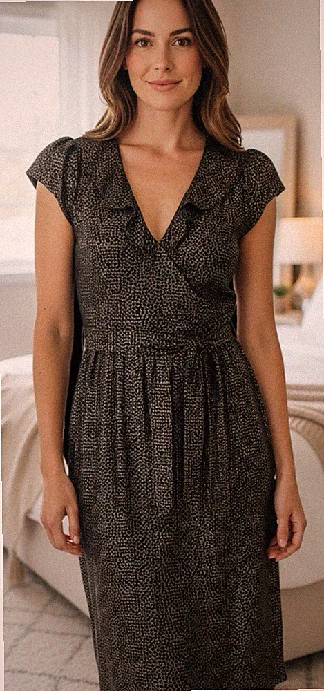 Laura Ashley Kleid für besondere Anlässe UK 12 grau gold Jacquard Hochzeitsgast
