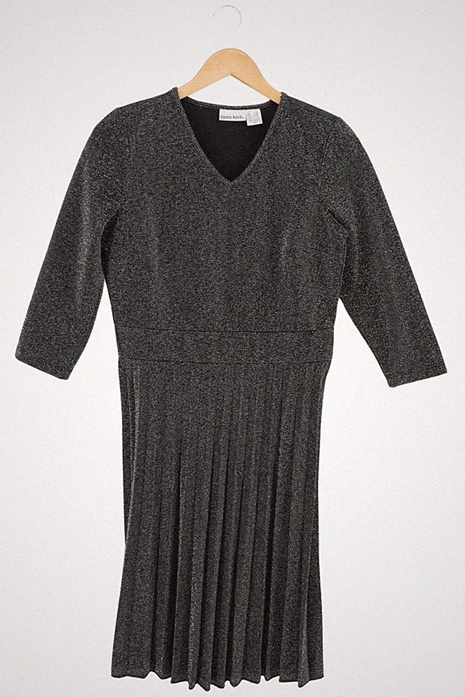 laura kent Etuikleid Damen 38/M Silber Elegant Glitzer Festlich