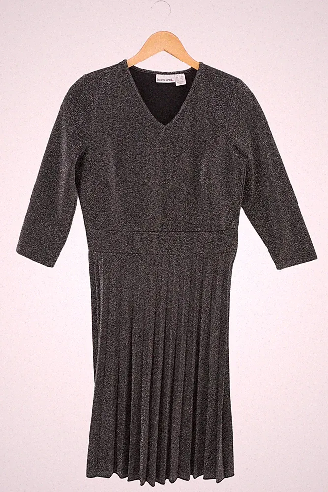 laura kent Etuikleid Damen 38/M Silber Elegant Glitzer Festlich