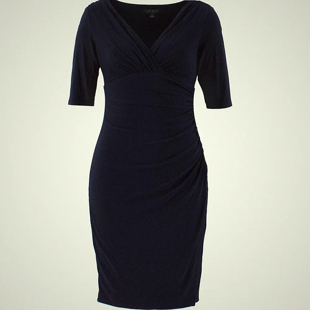 LAUREN Ralph Lauren Damen Etuikleid LDP7 Lighthouse Navy / US 4 (36) / Kleid