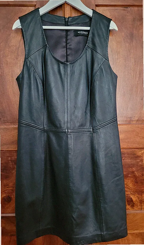 Lederkleid von Oakwood, Etuikleid, Nappaleder, Gr. M (36/38)