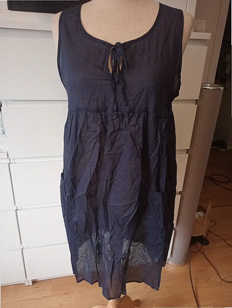 Leicht transparentes Überkleid Cover Up Hängerchen Sommer Strand Gr. S Neu