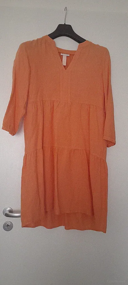 Leinenkleid Hängerchen. schönes helles orange oder apricot. lockere Passform