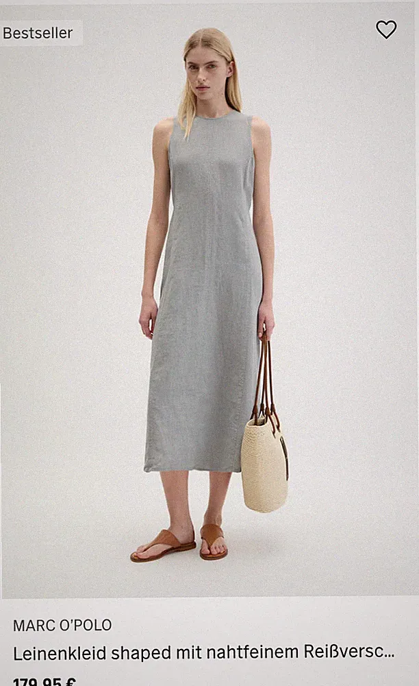 Leinenkleid Marc o Polo, Ungetragen, Größe 40 grau