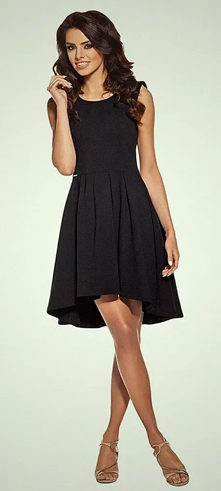 Lemoniade extravagantes Sommerkleid mit breiten Trägern und ausgestelltem Rock m