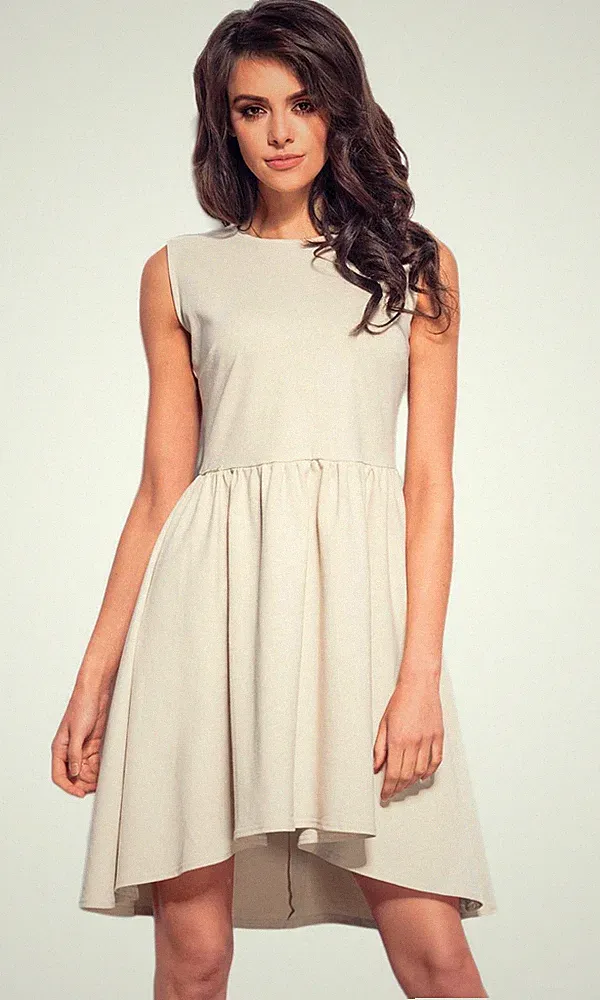 Lemoniade geschmackvolles Sommerkleid mit ausgestelltem Rock Made in EU