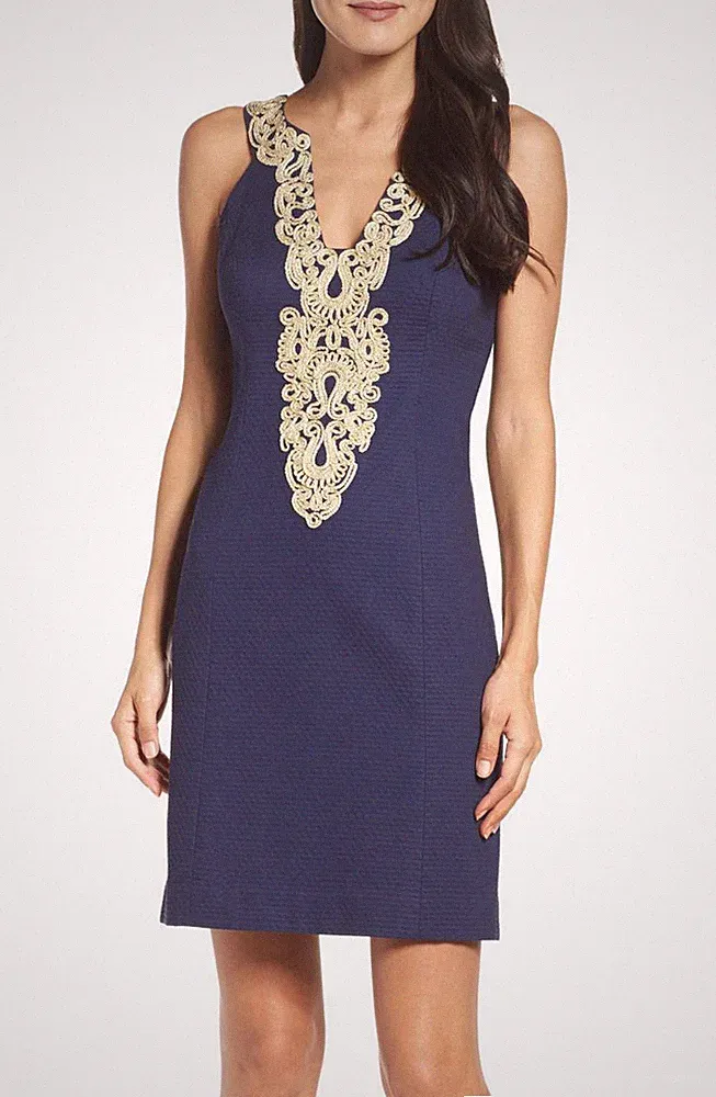 Lilly Pulitzer Suzette Etuikleid (Größe 2)