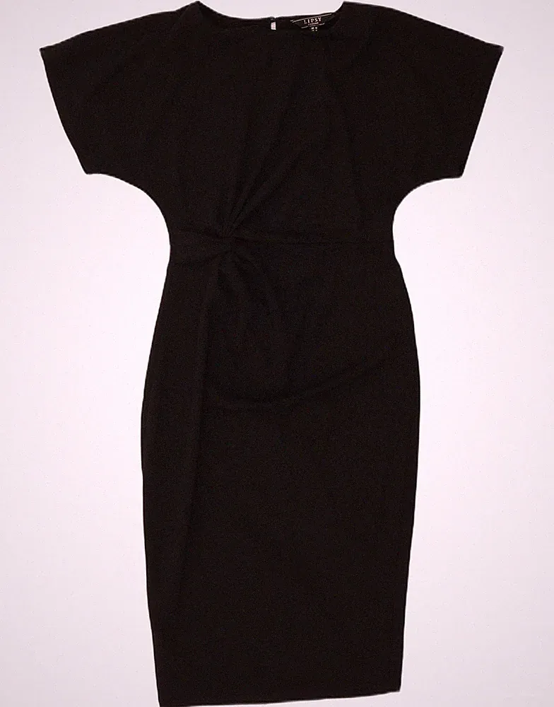 Lipsy Damen Fledermaus Etui-Kleid UK 10 Small schwarz AH27