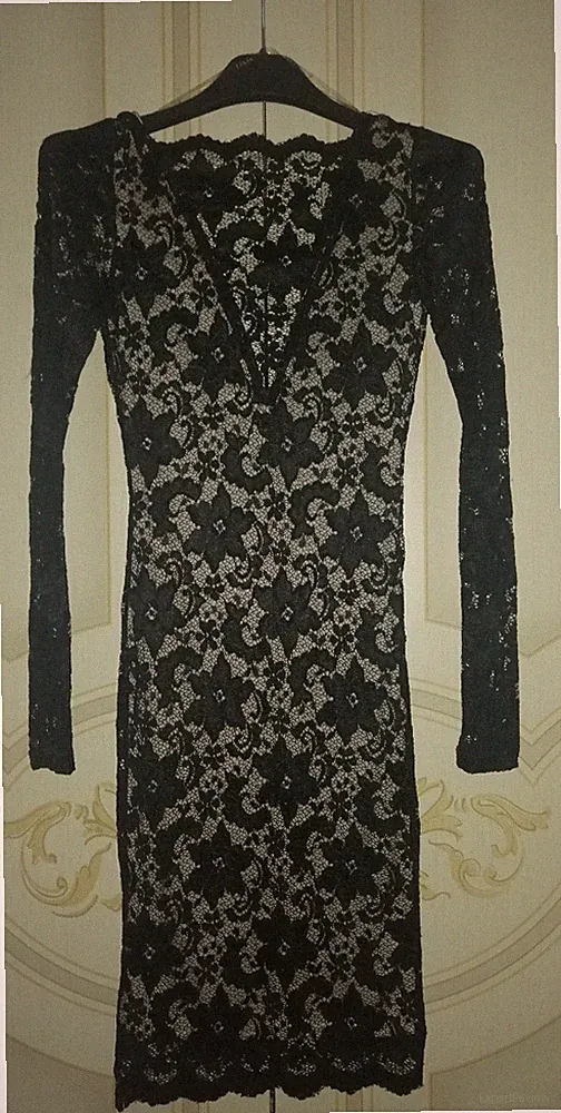 LIPSY LONDON Kleid neu Spitze schwarz, innen gefüttert beige Gr.34/uk6(XS)