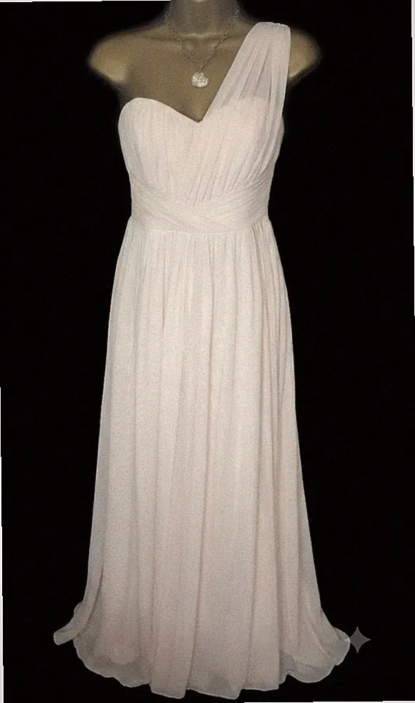 Lipsy Maxikleid nude rosa Multiway Größe 12 Abend Hochzeit Gast Anlass Abschlussball