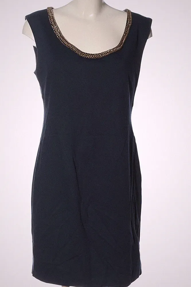 Liu Jo Etuikleid blau Elegant lockere Passform Midi Größe 42