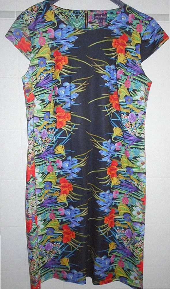 Long Tall Sally Kleid Gr. 50, bunte Blumen, Anlaßkleid
