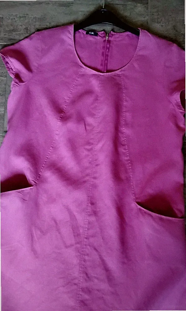Luftig Leichtes Leinenkleid Gr 44