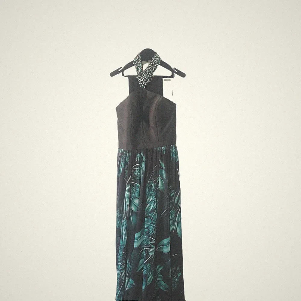 Luigi Auletta by Impero Couture langes Kleid mit weitem Rock Gr. 46...